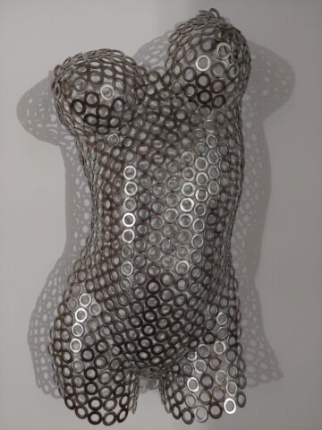 torzo, nerez, kovové umenie, metal art